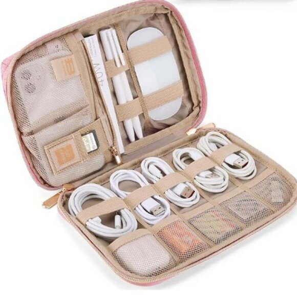 BAGSMART Electronics Organizer Travel Case, Small Travel Cord Organizer Bag - Picture 2 of 6